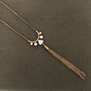 Elegant Gold Tassel Necklace